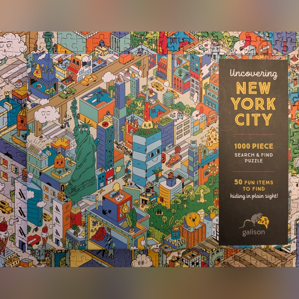 Galison Uncovering New York City 1000 Piece Puzzle